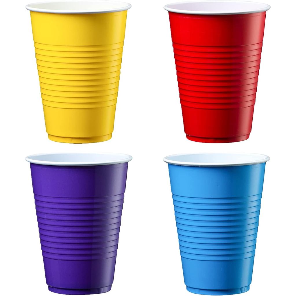 Pack 50PCS of 16OZ Party Cups for Beer Pong Game Drinks Soda Punch, Barbecue, Cola or Water sposable