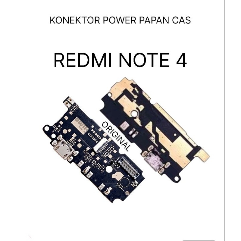 Ori KONEKTOR POWER PAPAN CAS PENGGANTI REDMI NOTE 4 ORIGINAL