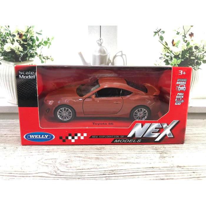 NEX WELLY TOYOTA FT GT 86 4,75 1:32 1:36 MINIATUR DIECAST - Orange