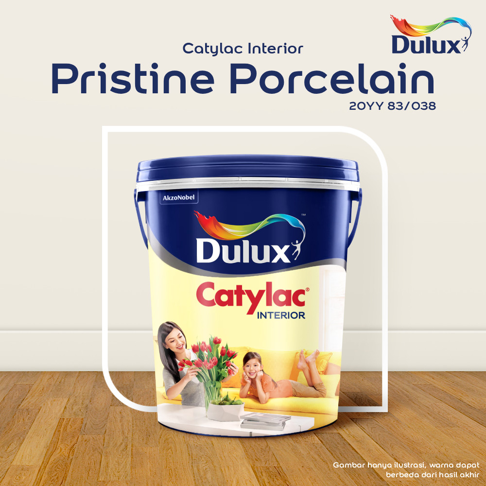 CAT TEMBOK PRISTINE PORCELAIN DULUX CATYLAC INTERIOR - 25KG 20YY 83/038 CAT TEMBOK DULUX CATYLAC