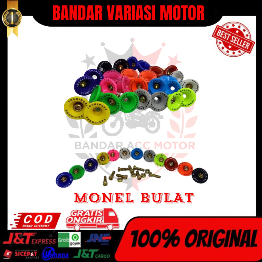 PROMO RING MONEL SHARKY MONEL BULAT + BAUT ISI 20 BAHAN PLASTIK + MUR BAUT - VARIASI MOTOR