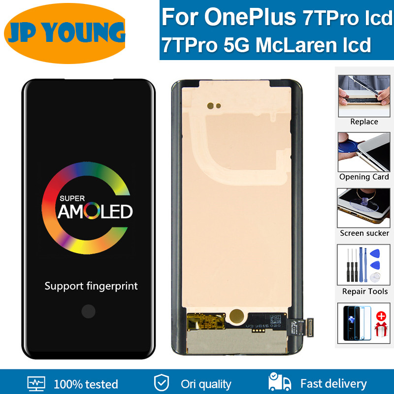 6.67'' Original For OnePlus 7T Pro LCD splay Tou Screen gitizer Assembly Replacement Parts For OnePl