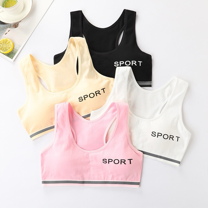 KKD Bra Miniset  Remaja Busa Tipis Bra BH Anak Remaja Agnes Sport bra M02