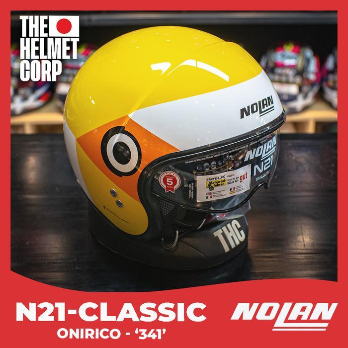 NOLAN N21 ONIRICO YELLOW 341 HALF FACE HELMET ORIGINAL