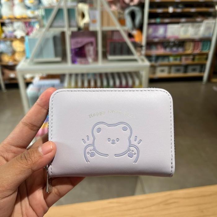MINISO Little Bear Zip-Around Coin Purse - DOMPET LIPAT KOIN
