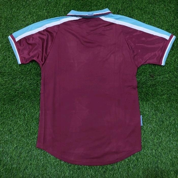 JERSEY BOLA RETRO VINTAGE WEST HAM HOME 1999 2000 BEST QUALITY