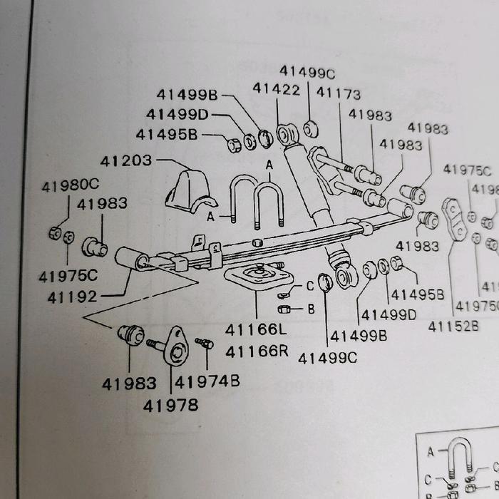 BARU Per Daun Belakang Mitsubishi L300 ASLI