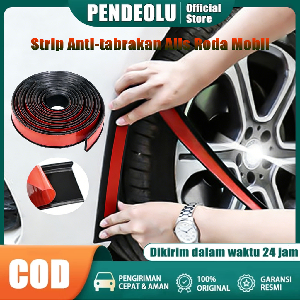 Karet Fender Mobil Strip Anti-tabrakan Alis Roda Mobil Karet Pelindung Fender Mobil List Fender Mobi