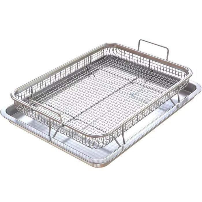 Peniris Gorengan Alas Gorengan Talam Stainless Serbaguna FryerTray Stainless - Kecil