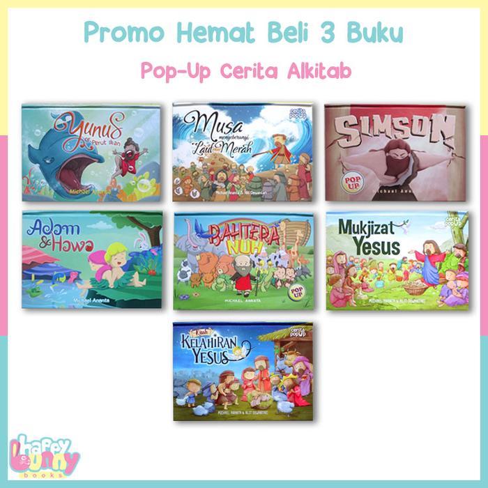 Buku Pop-Up Cerita Alkitab - ada banyak judul (bhs Indonesia) - Adam Hawa
