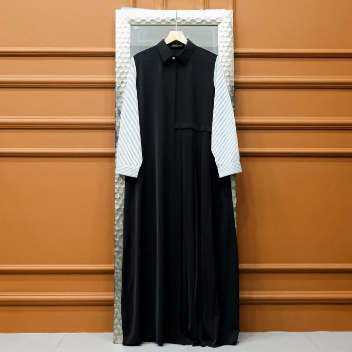 Aisyalina Id Alsava Dress Series 2 Tanpa Hijab Bahan Hokaido Gamis Wanita Elegan Berkerah - Series 2