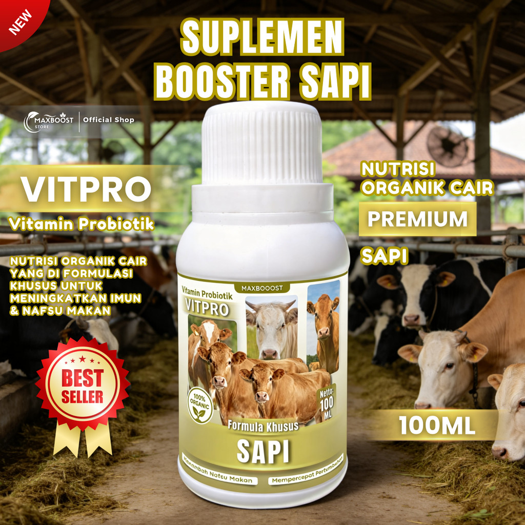 VITPRO SAPI – Suplemen Booster Penggemukan & Kesehatan Sapi VITPRO SAPI | Suplemen Booster Penggemuk