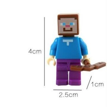 Minecraft Figure Set/Minecraft Cake Topper/Mainan Minecraft/Minecraft - Minecraft 6pcs