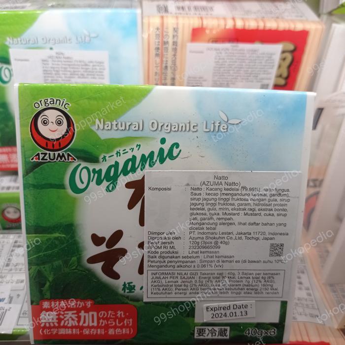 Natto Azuma Natural Organik kacang kedelai 120 gr