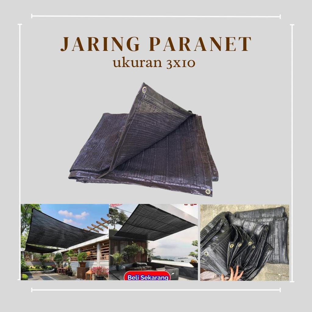 Paranet 3x10 Meter Anti UV List Terpal Tahan Panas Jaring Peneduh Tanaman