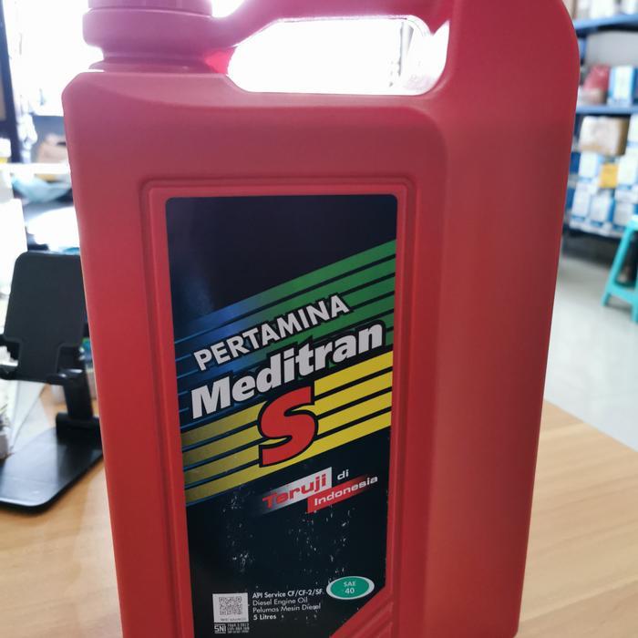 OLI/PELUMAS PERTAMINA MEDITRAN S SAE40 COCOK UTK GENSET/MOBIL 5 LITER