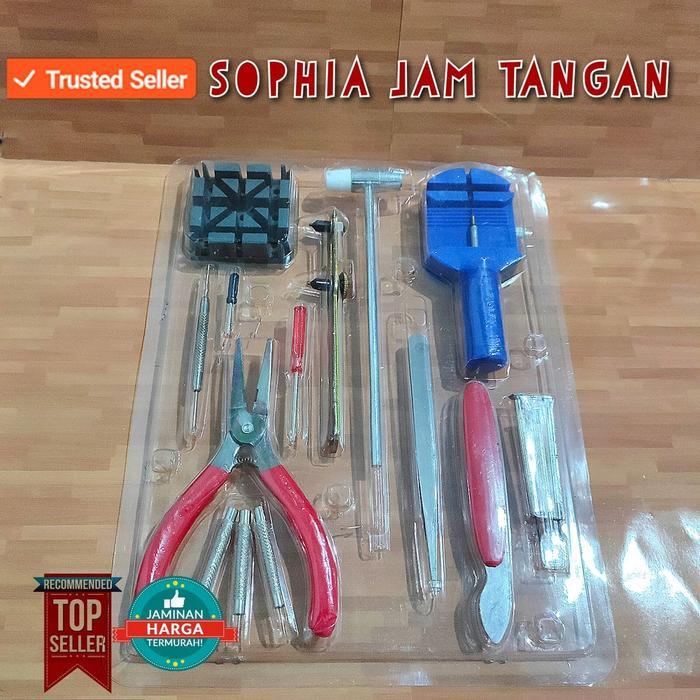TERLARIS Alat set service servis jam tangan paket lengkap pemotong rantai / alat service jam tangan 