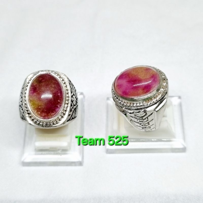 cincin batu giok melati / giok kembang tembus senter / cincin batu akik giok