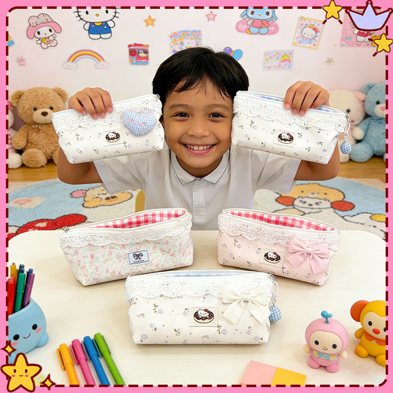 KHARISMA Tepak Pensil Aesthetic Korea Kawaii Tas Pensil Kapasitas Besar Pencil Case Multifungsi