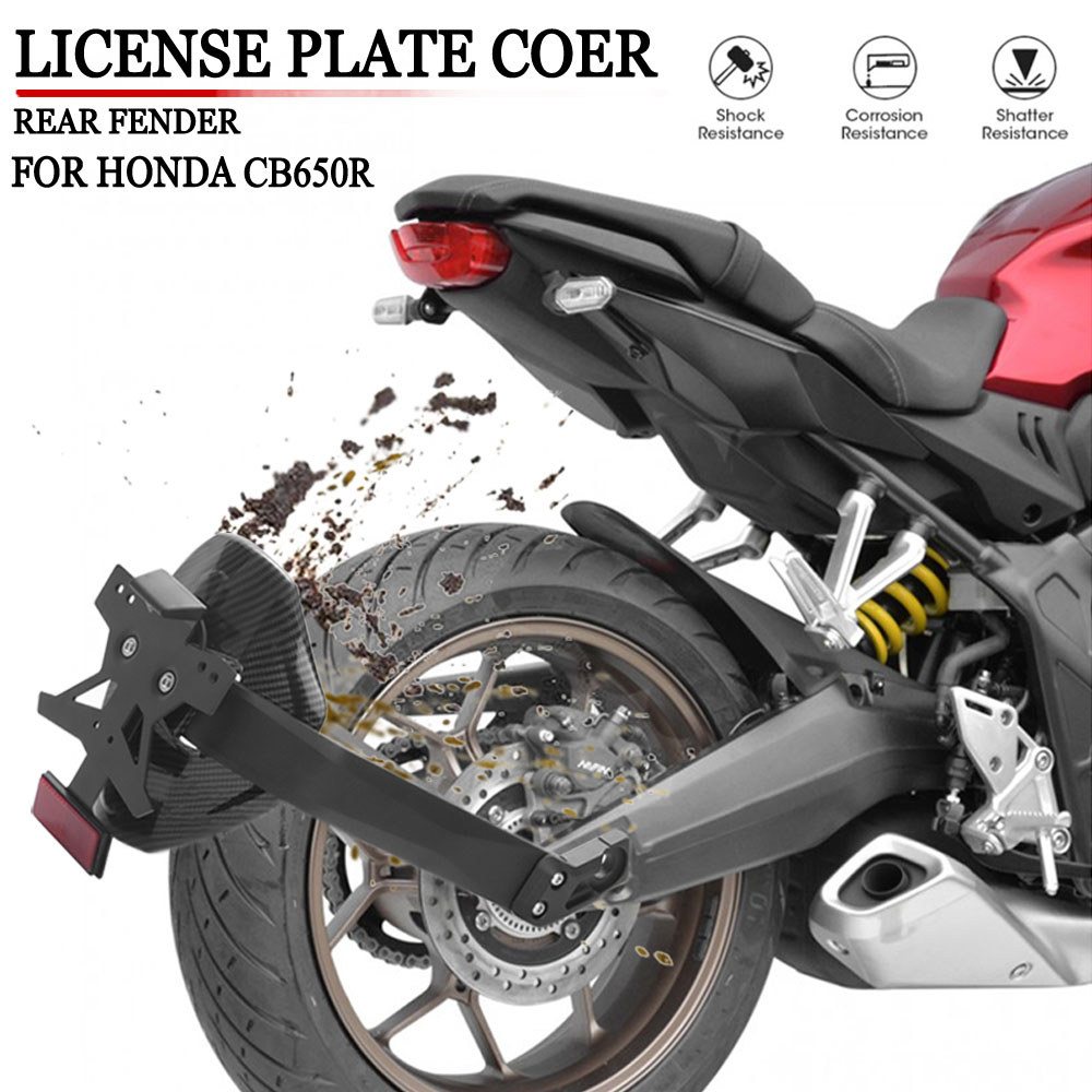 Pelindung Lumpur Roda Belakang Sepeda Motor BARU Dengan Dudukan Plat Nomor Lampu LED Untuk Honda CB6