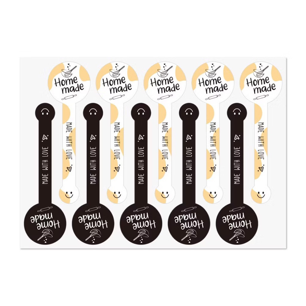 LULU PAIYYA | DK10 [50 pcs (5 lembar)] Stiker Label Thank You  / Sticker Segel Kado & Kemasan Sticke
