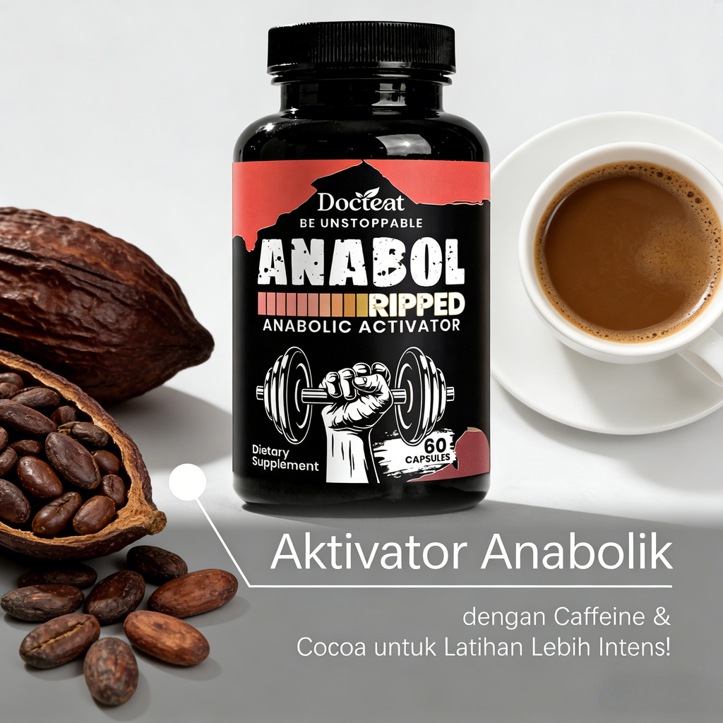 Docteat Anabol Ripped – Aktifkan Anabolisme, Tingkatkan Otot & Metabolisme 60 Kapsul