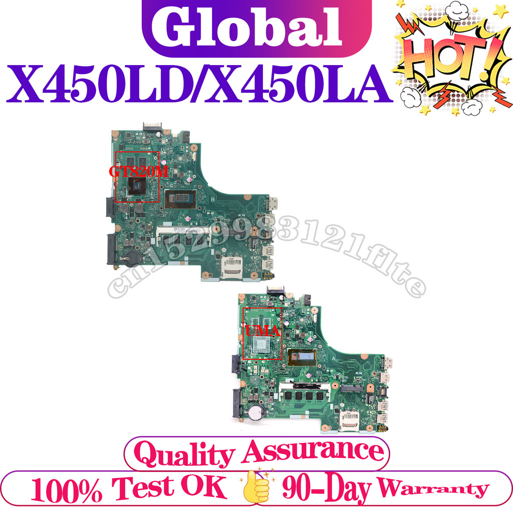 X450LD A450LD P450LD K450LD F450LD X450LA Mainboard For ASUS Laptop Motherboard i3 i5 i7 CPU RAM/4GB