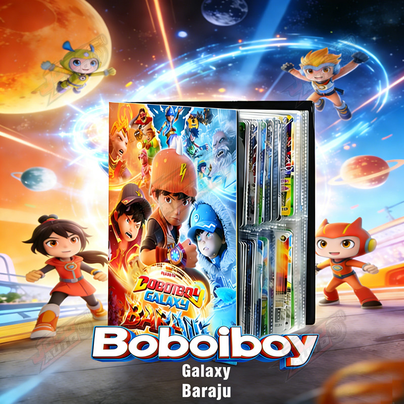 BoBoiBoy Galaxy Album Kartu Pokemon/BoBoiBoy Galaxy Kosong - Evolutions Theme (TANPA Kartu Isi): Buk