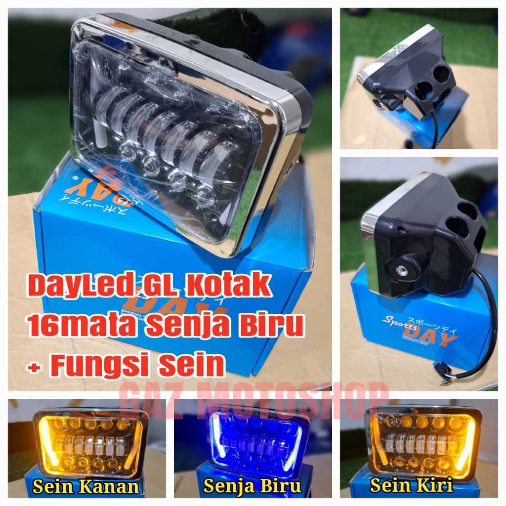 Daymaker Kotak 16 Mata Set Batok pnp Honda WIN GL100 GL MAX  lampu depan motor day sportday
