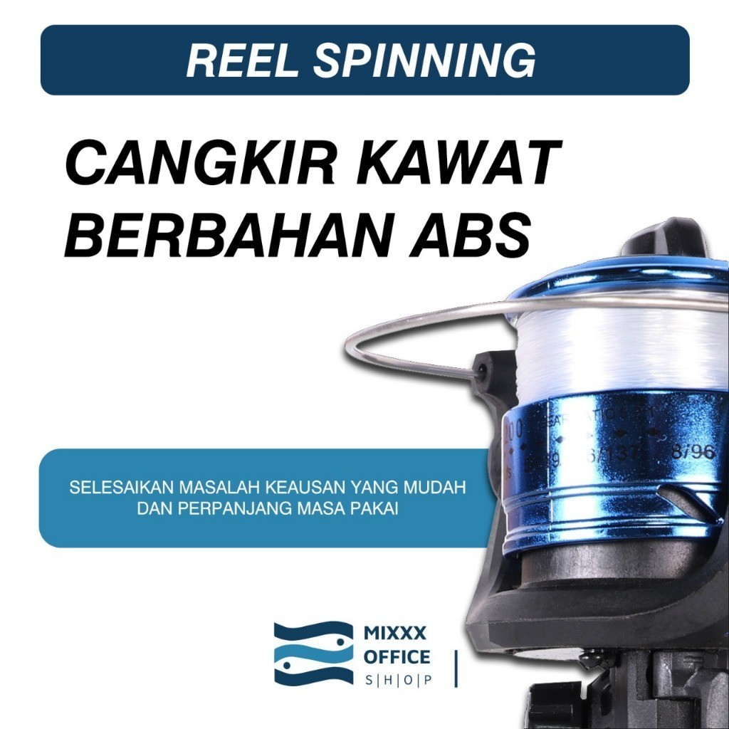 Reel Pancing Murah Spool Plastik + Benang