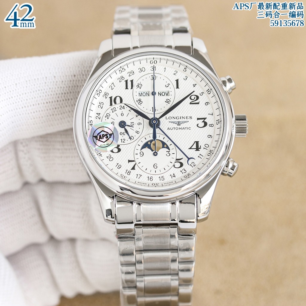 BEST SELLER Longines Master 1:1 Moonphase 8 Jarum APS Kualitas Original