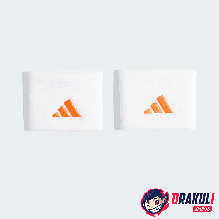 Wristband Adidas White Orange x2