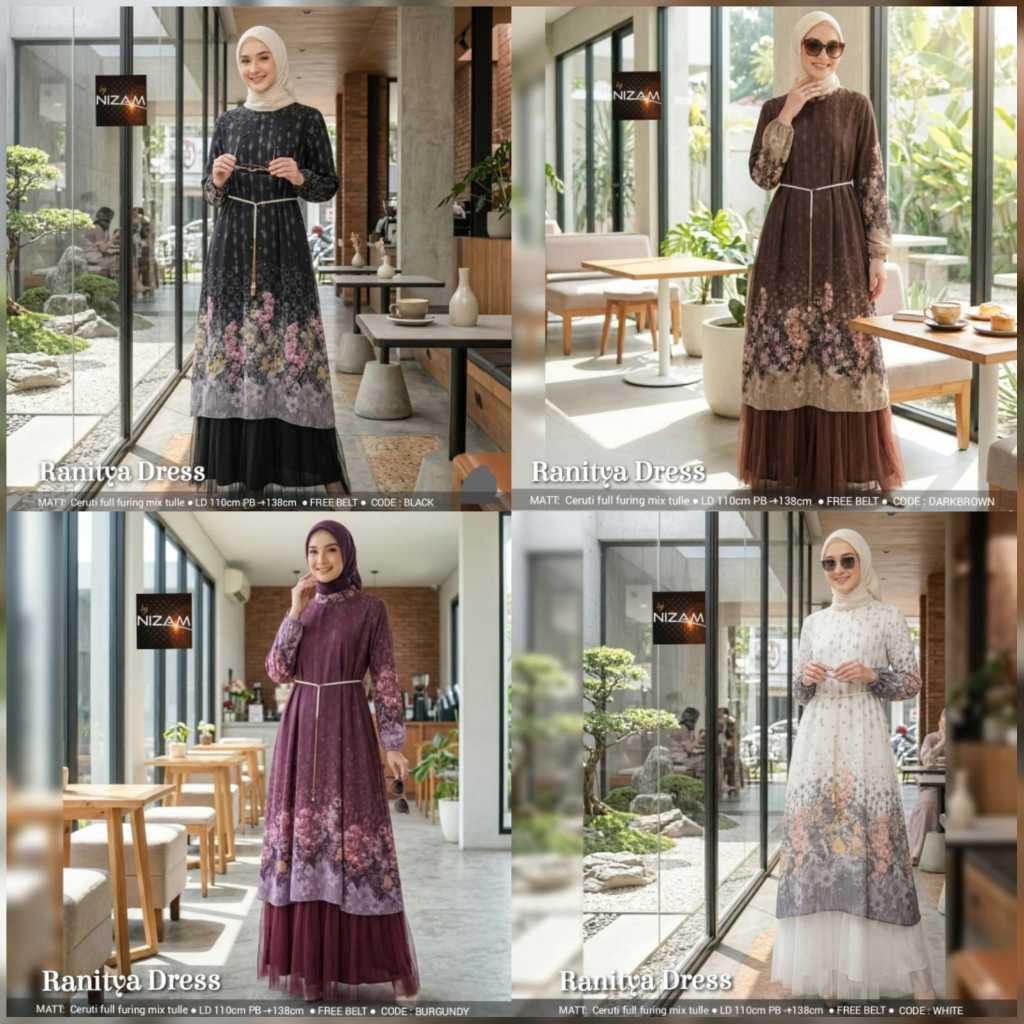 1003     RANITYA DRESS by NIzAM