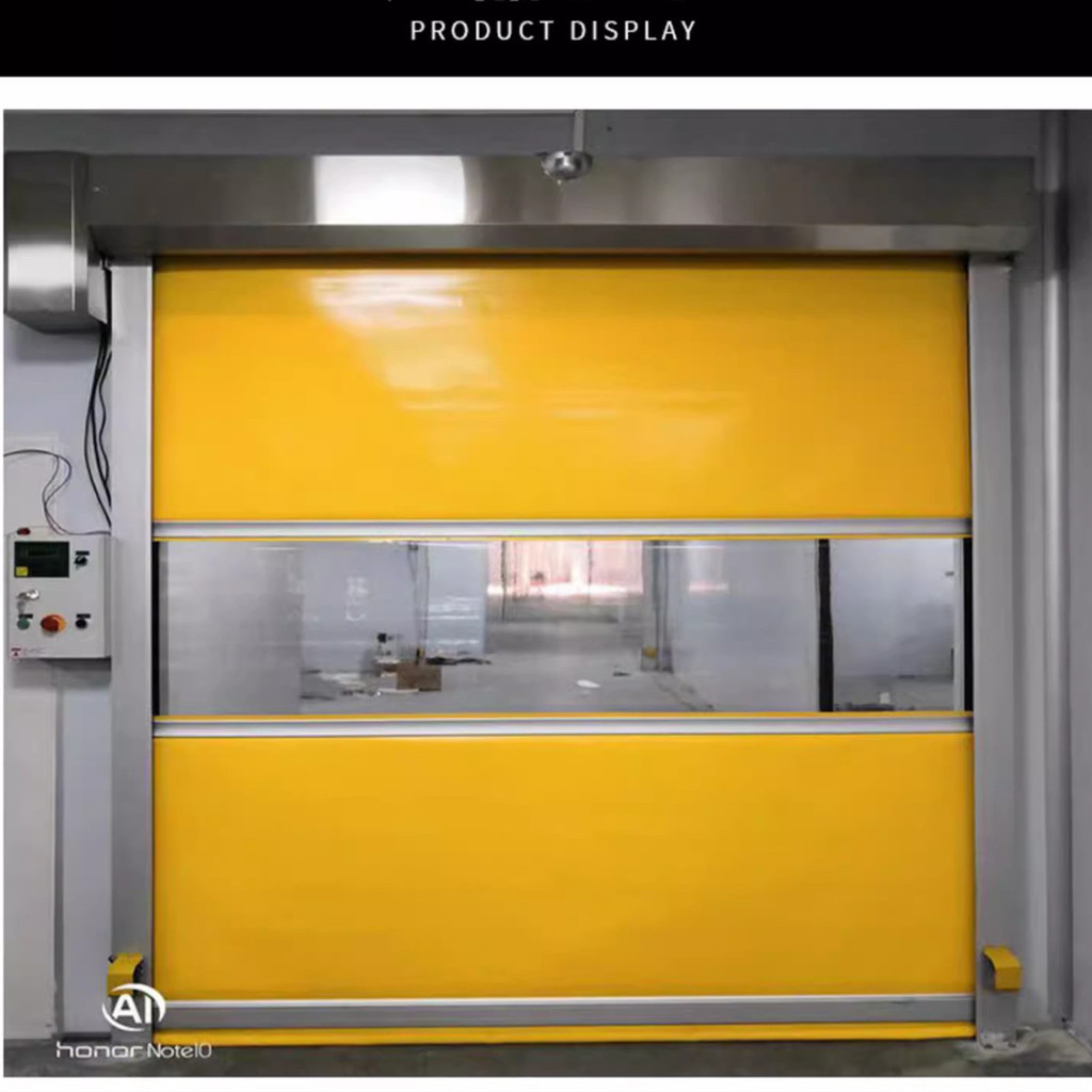 Food Factory Automatic Rapid Roller Shutter Door Industrial Pvc Fast Gate/High Speed PVC Fast Rollin