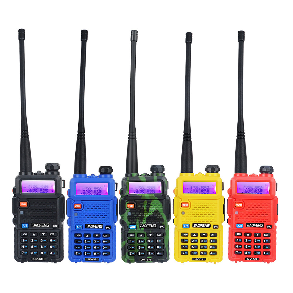 Baofeng UV-5R Dual Band Walkie Talkie VHF 136-174MHz UHF 400-520MHz 128Ch 5W FM Portable Two Way Rao