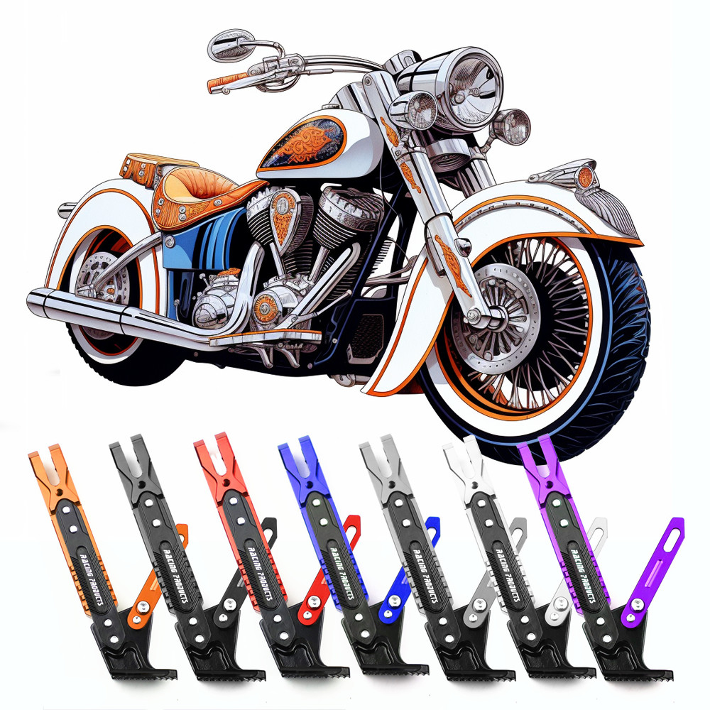 For YAMAHA XMAX X-MAX 125 250 300 400 Foot Kick Bracket Stand Adjustable Side Tripod Alloy Motorbike