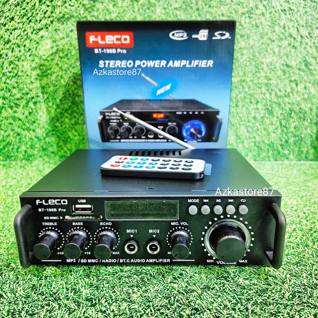 AO COD Amplifier fleco 198B PRO 2000watt amplifier karaoke amplifier bluetooth