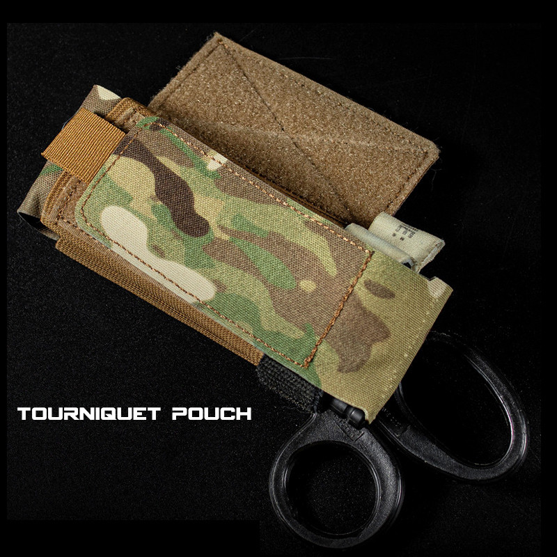 Tactical Tourniquet Pouch Holder TQ Tourniquet Case Trauma Mecal Shear Pouch Elastic Tourniquet Stra