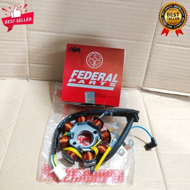Spull Spul Spoll Sepul Assy Stator Federal Honda GL Pro Neotech Megapro KEH Original ORI Asli