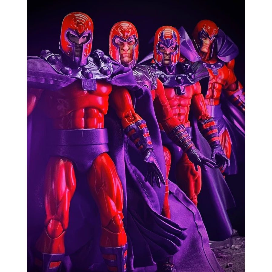 In Stock Mafex Anime Figures X-Men Magneto Figure Toy 3 Heads Action Figure Boys Collection Model De