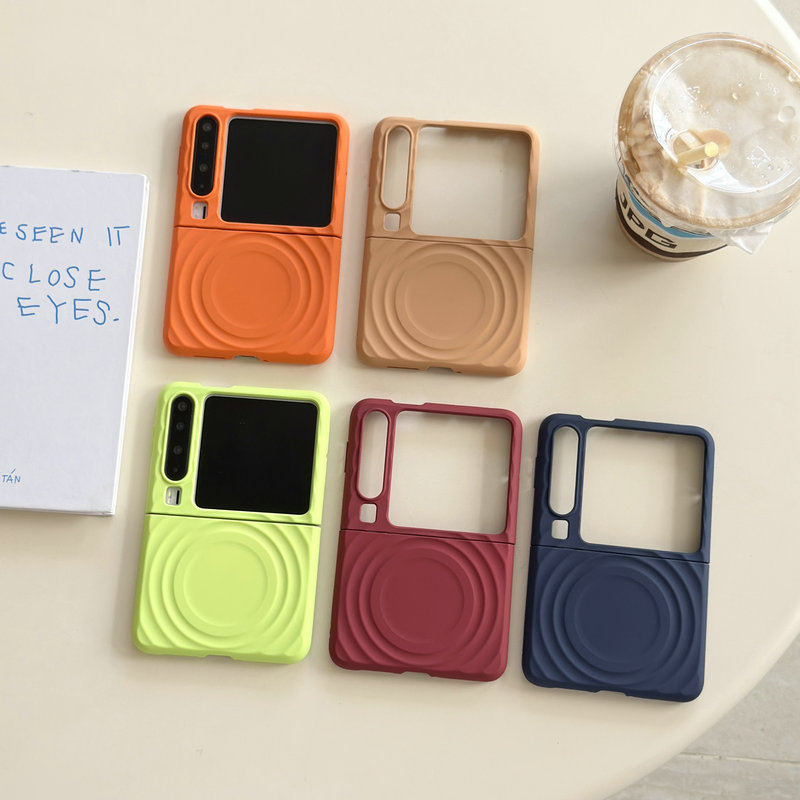 Casing ponsel lipat untuk Huawei Pura X Boyang Design Pure 5 warna casing ponsel TPU keras