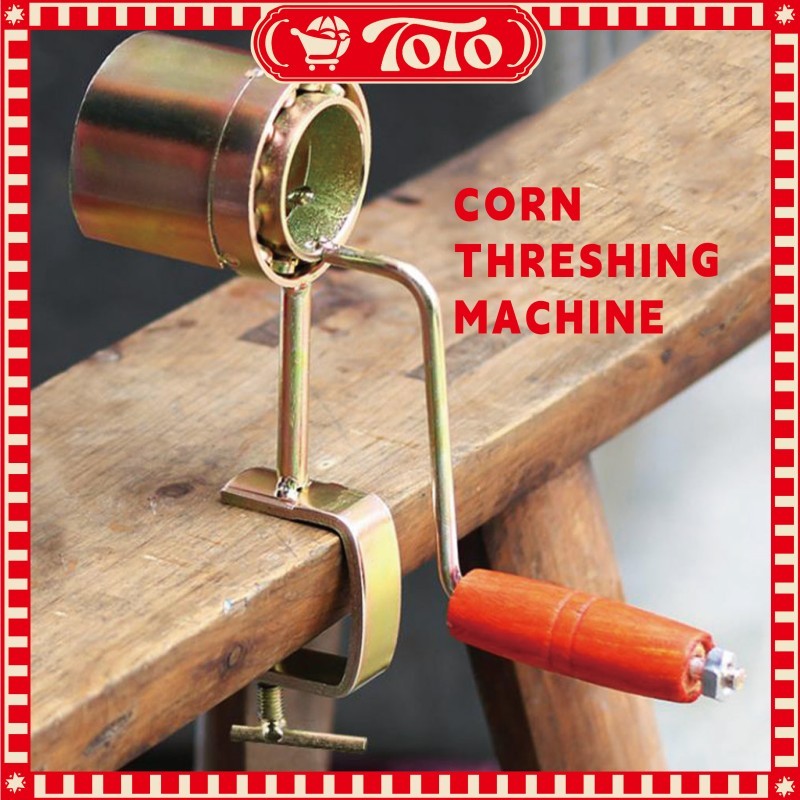 Pemipil Jagung Manual Hand Crank Alat Perontok Jagung Kering untuk Petani Kecil Pengupas Jagung Mesi