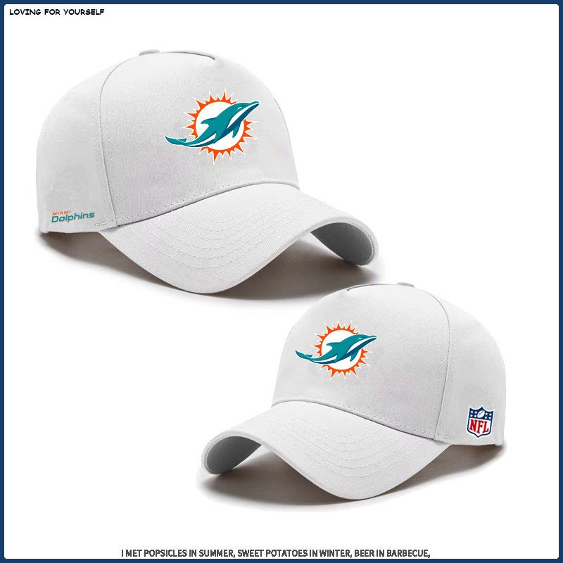 Topi Baseball Miami Dolphins NFL Super Bowl Amerika Serikat: Topi Olahraga Pelindung Matahari dengan