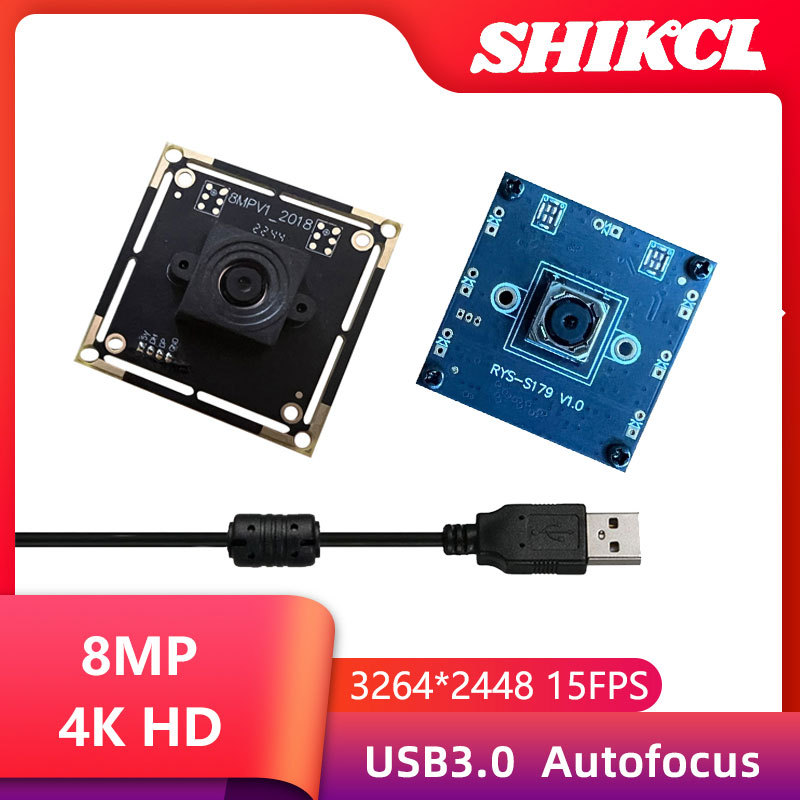 imx179 USB3.0 8MP Modul Kamera HD Fokus Otomatis UVC Tanpa Driver YUV2 30fps Lensa Bebas Aberasi 70 