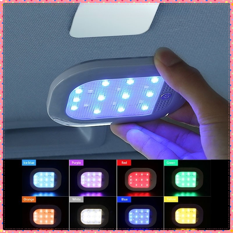 Lampu Dalam Mobil Led Plafon Lampu Led Indoor Wireless Touch Light Lampu Dalam Mobil 8Warna