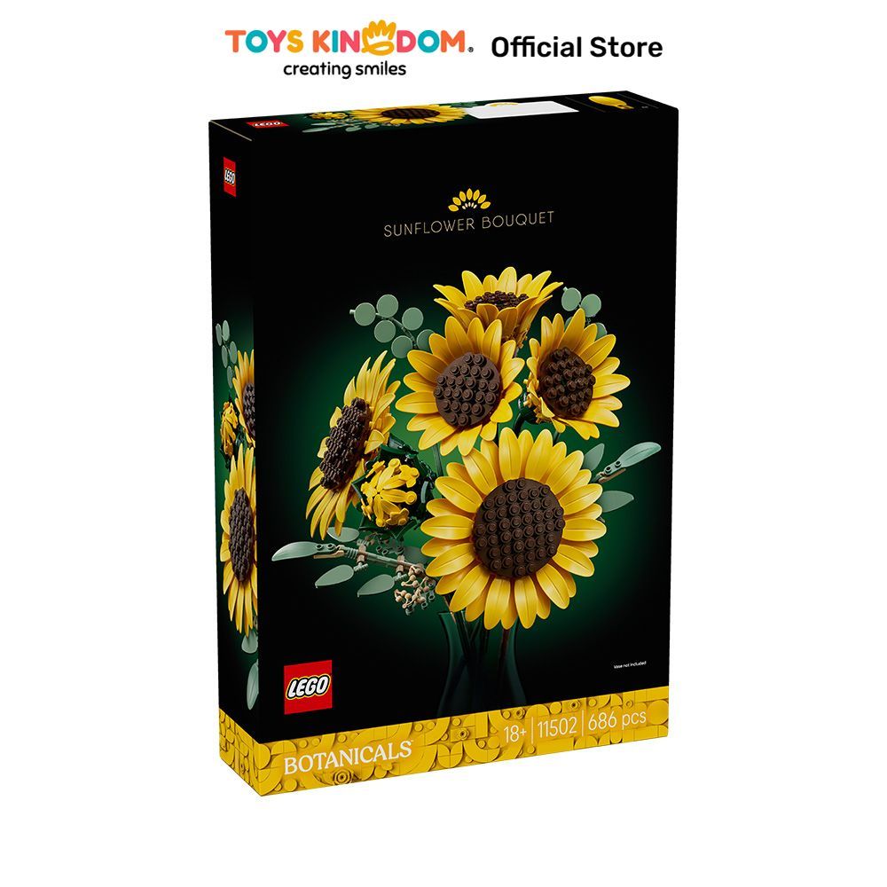 Toys Kingdom Lego Botanicals Sunflower Bouquet Set 686 pcs 11502 - Kuning/Hijau Balok Susun Building