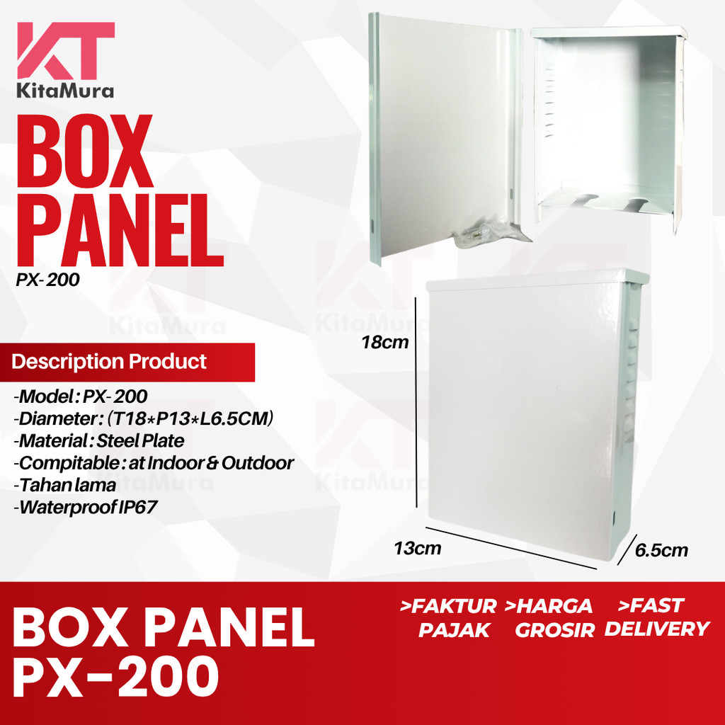 Box Panel Listrik Outdoor/Indoor 200 Volt, Panel Listrik Outdoor