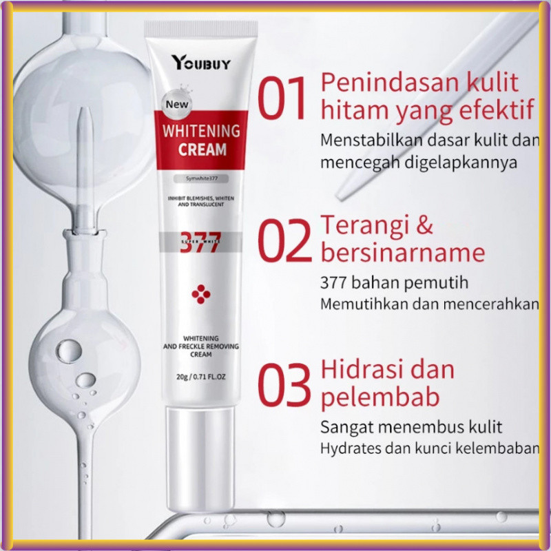 Youbuy Whitening Cream Freckle Removing Cream Krim Pemutih Penghilang Flek Hitam