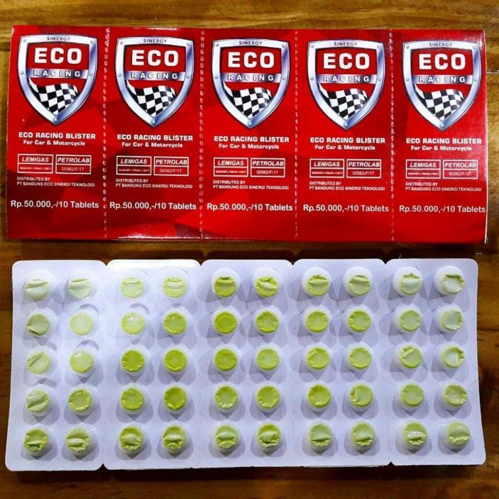 Eco Racing Motor 1 Blister Isi 50 Penghemat BBM - Eco Motor Penghemat Bensin