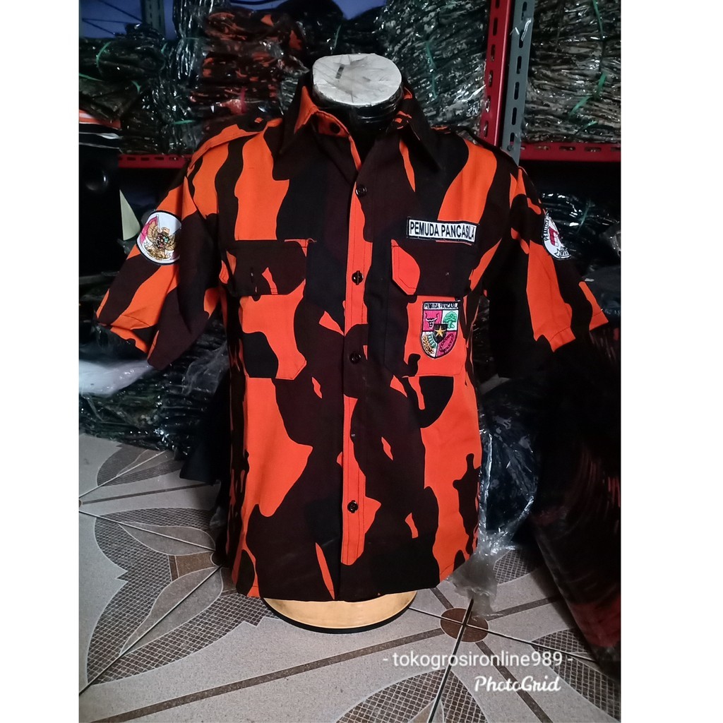 SYAZIAS Kemeja pemuda pancasila . kemeja PDH Pemuda pancasila tangan pendek